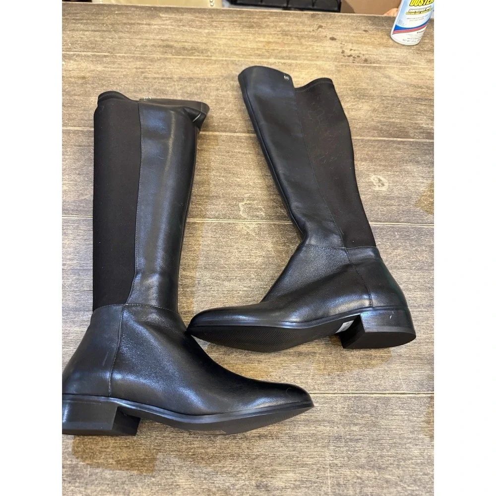 Michael Michael Kors Bromley Over The Knee Riding Boots Women's Black Size 5.5